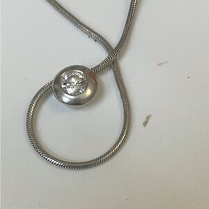 Natural diamond Pendant-Necklace - Platinum